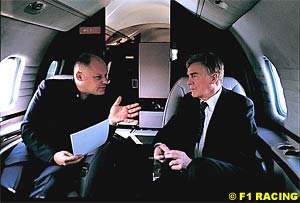 Bishop on FIA president Max Mosley's plane
