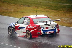 What the field saw of Rick Kelly's car