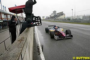 Enrique Bernoldi scores one of his two wins