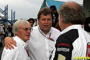 Bernie Ecclestone, Norbert Haug, David Richards