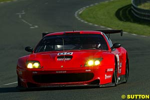 The Ferrari 550 Maranello which Colin McRae will share with Darren Turner and Rickard Rydell