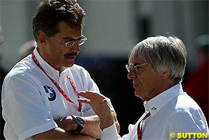 Theissen with Bernie Ecclestone