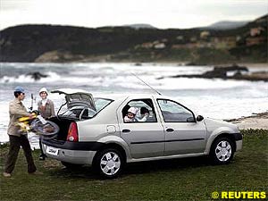 France's Renault is poised to launch a no-frills car which will cost about 3,330 pounds. The car, pictured, is called a Renault Logan