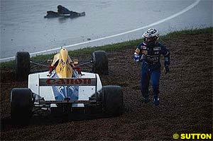 Alain Prost retires from the 1993 Brazilian GP