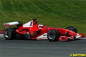 Barrichello finished second again