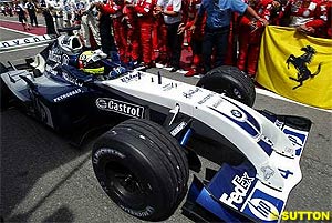Williams had a strong weekend, until they entered parc ferme