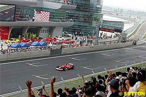 Ferrari in action in China