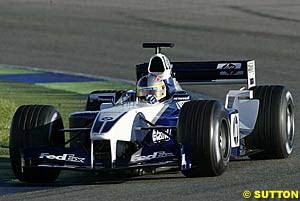 Vitantonio Liuzzi tests the BMW-Williams at Valencia