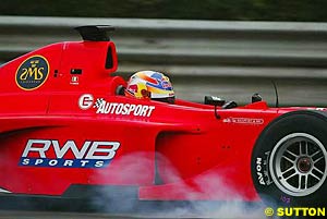 Vitantonio Liuzzi tests for Arden International at Monza