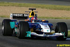Vitantonio Liuzzi tests for Sauber-Petronas at Jerez