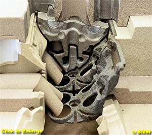 Casting form for the BMW F1 engine