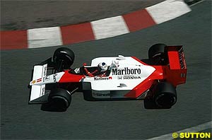 Alain Prost in the McLaren in 1988