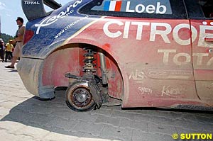Loeb's missing wheel