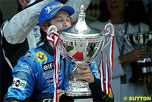 Trulli after winning in Monaco