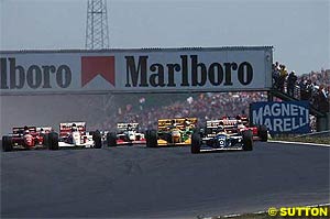 Hill leads from the start Hungary 1993
