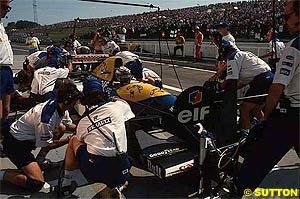Prost pits, Hungary 1993