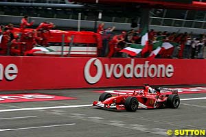 Rubens Barrichello takes victory