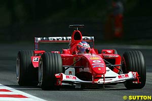Pole sitter Rubens Barrichello