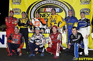The ten drivers in the 'Chase for the Nextel Cup'