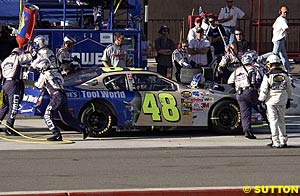 Jimmie Johnson took over the points lead despite finishing outside the top ten