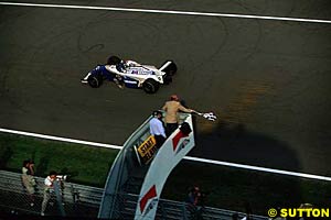 Damon Hill took victory for Williams