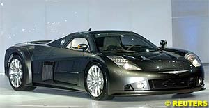 Chrysler Group introduced the new mid-engine ME Four-Twelve quad turbo concept super car at the North American International Auto Show in Detroit on Sunday