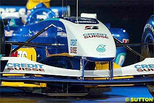 Sauber's front wing