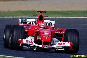 Japanese Grand Prix winner, Michael Schumacher