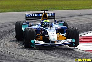 Massa returned to the points with Sauber