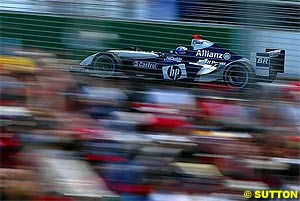 Juan Pablo Montoya during qualifying in Australian