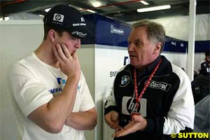 Patrick Head and Ralf Schumacher