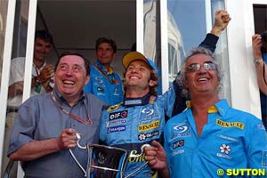 Jarno Trulli scores his maiden win at the 2004 Monaco GP