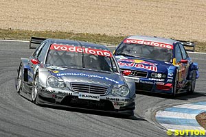 Winner Christijan Albers leads Mattias Ekstrom