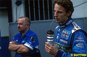 Gascoyne and Button at Benetton