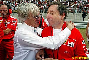 Bernie Ecclestone & Jean Todt