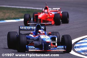 Alesi and Schumacher give chase
