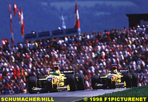 R Schumacher and Hill
