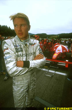 Mika Hakkinen on the grid