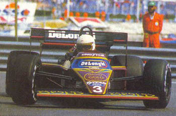 Brundle in a 1984 Tyrrell, at Monaco