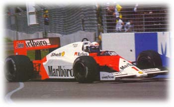 Alain Prost wins the WC unexpectedly