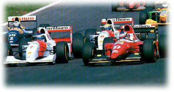 Alesi beats Hakkinen, Estoril 1993