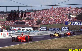 Hungary 1998, two Schumachers and an Irvine