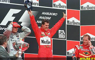 Hungary 1998, the podium
