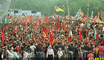 The Tifosi at Monza, 1998