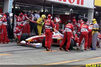 Ralf Schumacher pits