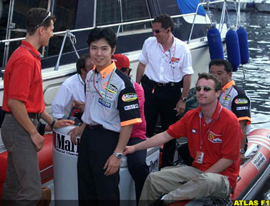 Schumacher, Nakano and Irvine on water