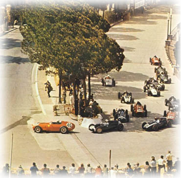 The Monaco GP of 1959, Behra leading
