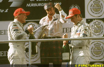 Stewart rejoice in a first victory at the Nurburgring