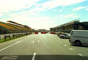 Albert's Park main straight, days before the GP