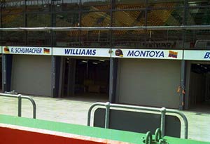 The Albert Park pits